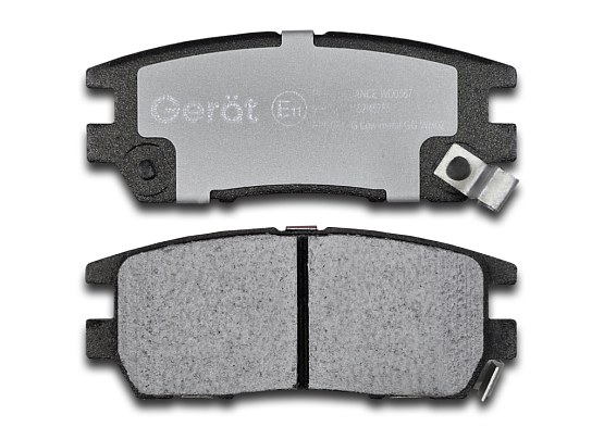 Тормозные колодки Gerat BPR031PG (задние) Low-metallic