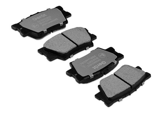Тормозные колодки Gerat BPR020PG (задние) Low-metallic