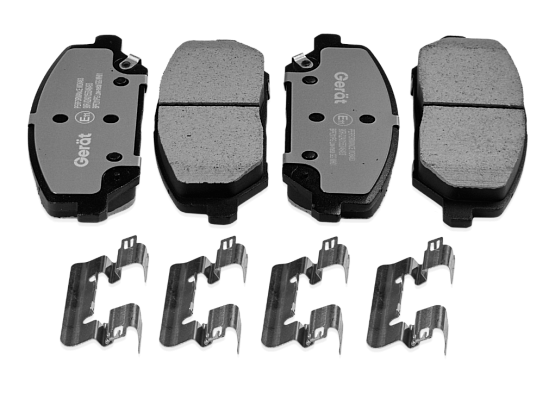 Тормозные колодки Gerat BPF211PG (передние) Low-metallic