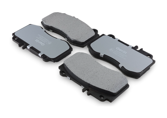 Тормозные колодки Gerat BPF284PG (передние) Low-metallic