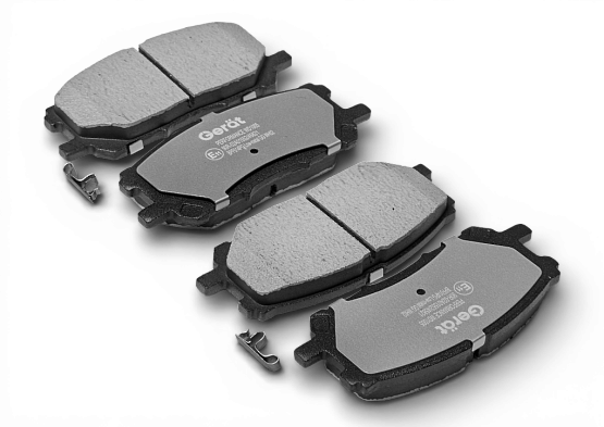 Тормозные колодки Gerat BPF014PG (передние) Low-metallic