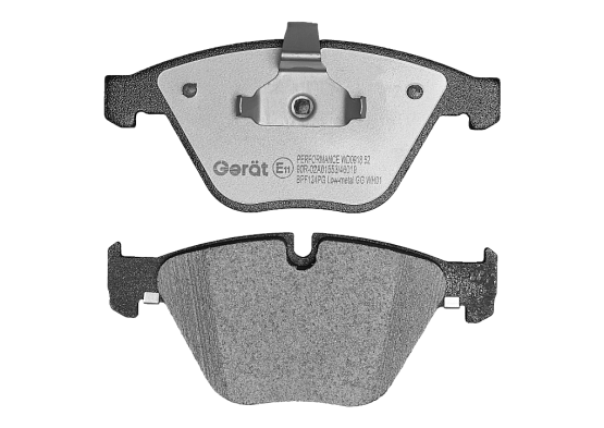 Передние тормозные колодки Gerat BPF124PG Low-metallic
