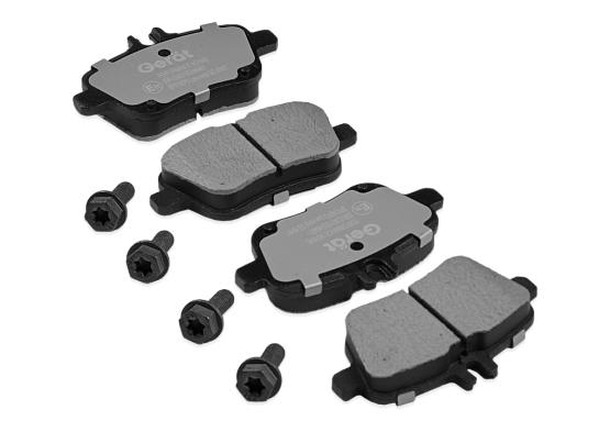 Тормозные колодки Gerat BPR142PG (задние) Low-metallic