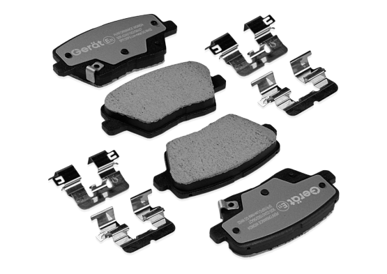 Тормозные колодки Gerat BPR155PG (задние) Low-metallic