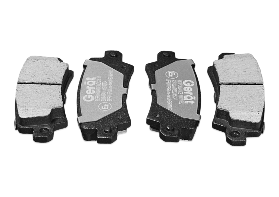 Задние тормозные колодки Gerat BPR016PG Low-metallic