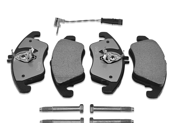 Тормозные колодки Gerat BPF232PG (передние) Low-metallic