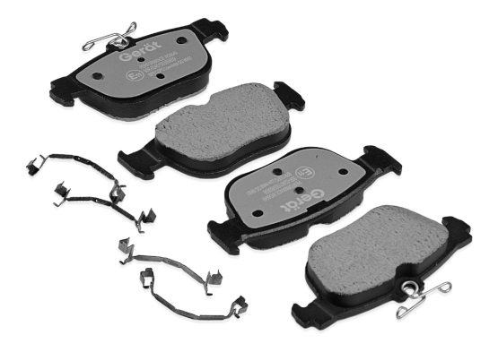 Тормозные колодки Gerat BPR133PG (задние) Low-metallic