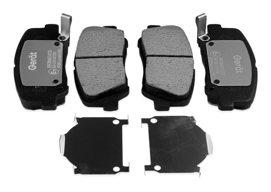 Тормозные колодки Gerat BPF288PG (передние) Low-metallic
