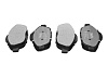 Передние тормозные колодки Gerat BPF369PG Low-metallic